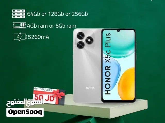 HONOR X5C PLUS ( 128GB ) / RAM 8 NEW /// هونور اكس 5 سي بلس ذاكرة 128 الرام 8 الجديد