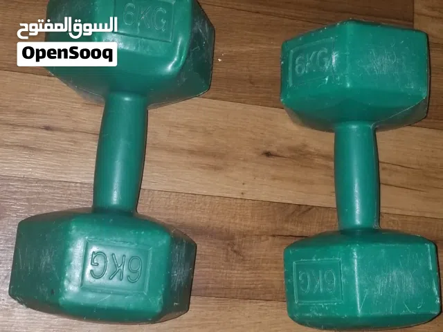 دامبلز فينيل سداسية ثابتة 6 كغ لكل قطعة – زوج أوزان تدريب منزلي بإجمالي 12 كغ،
