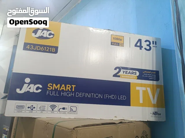 شاشة جاك 43 بوصة  إسمارت  شاشة full HD 1080p ضمان سنتين  شحن مجاني قاهرة وجيزة  السعر 9800 جـ