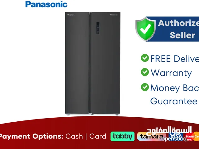Panasonic 734L Side by Side Refrigerator - Warranty - Free Delivery