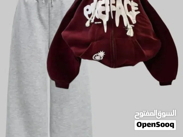 سوت قطعتين بنطلون وايد ليج رباط بلاوز طباعه ظنط ااتين جيب تحفه اوي