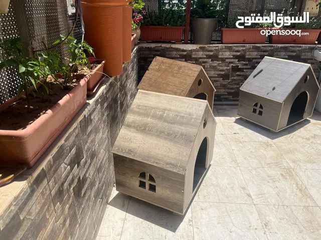 بيت للكلاب او القطط خشب لاتيه 18 قوي ومتين عده موديلات وألوان