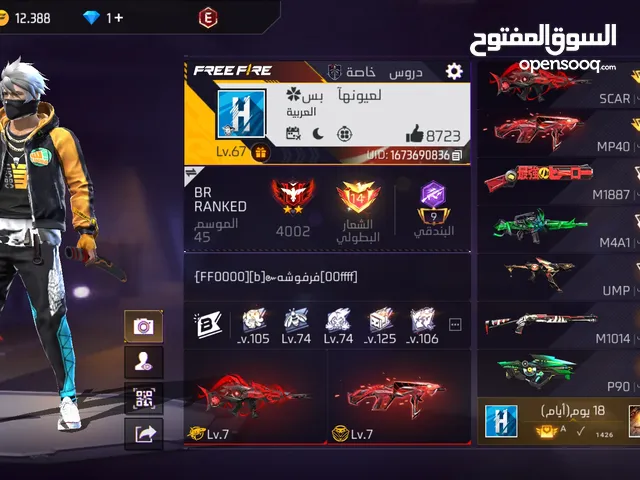 Free Fire Accounts and Characters for Sale in Al Karak
