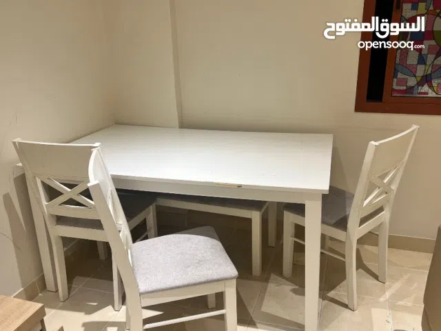 Second hand dinning table 3 chairs 1 stool