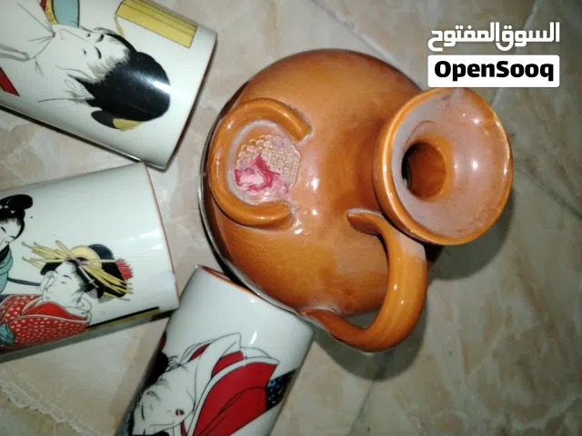 زجاجه فخاريه اكواب انتيكه....