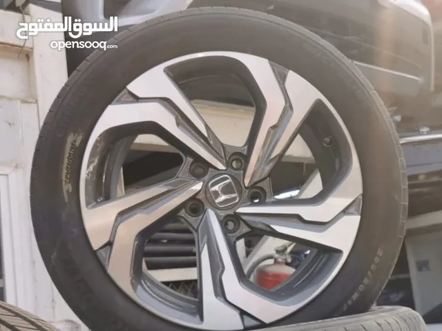 رنجات هوندا اكورد مقاس 17 اصلي وكاله مع اطارات شبه جديده 2024