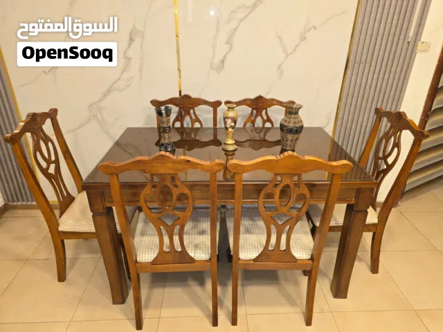 طاولة سفره 6 كراسي أجود أنواع الخشب لاتيه