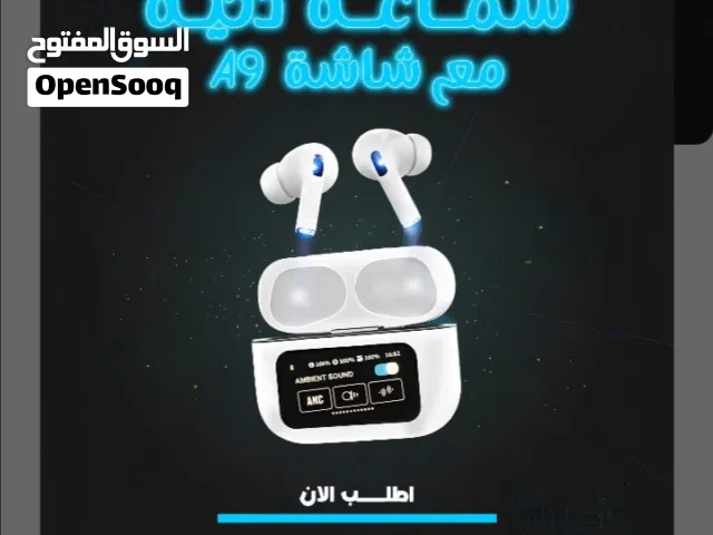 استمتع بعالم من الصوت النقي والتقنيات الذكية مع سماعة A9 الذكية! مزودة بشاشة لمس LCDوتعدده الوظائف