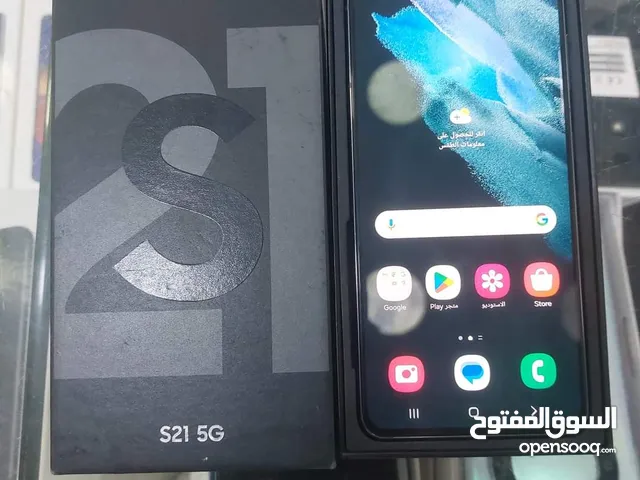 اخو الجديد Samsung S21 5G عربي رام 16 جيجا 128 أغراضة والكرتونه متوفر توصيل