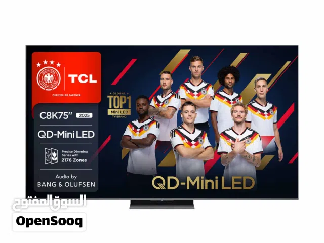شاشة TCL C8K حجم 75 أعلى فئة شاشات