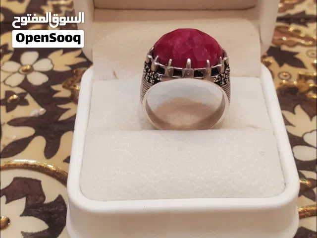 خاتم ياقوت افريقي طبيعي 100%