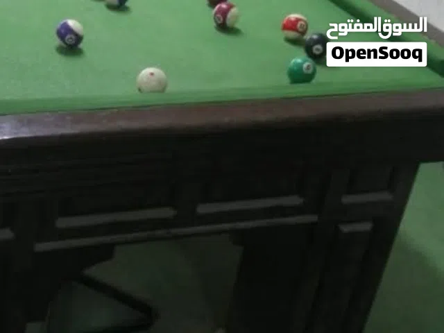 طاولة بلياردو عدد 3 وطاولة تنس بسعر مناسب