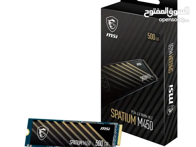 500GB MSI SPATIUM M450 M.2 NVME 3D NAND 50X SPEED DESKTOP - LAPTOP GAMING SSD
