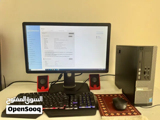 كمبيوتر Dell متكامل (Full Setup) للدراسة والألعاب الخفيفة - بحالة ممتازة