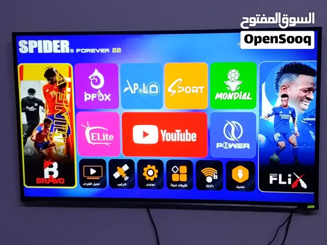 شاشه GENRAL VIEW 43 جينرال يبوصة  ضد الكسر + رسيفر جديد نت مفتوح  مع ريموتات فش فيهم اشي طبربور