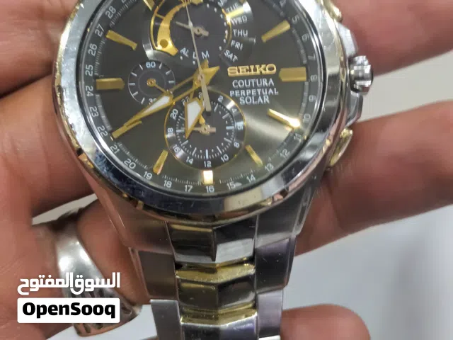 سيكو ياباني رجالي سولار بطاريه وضوء