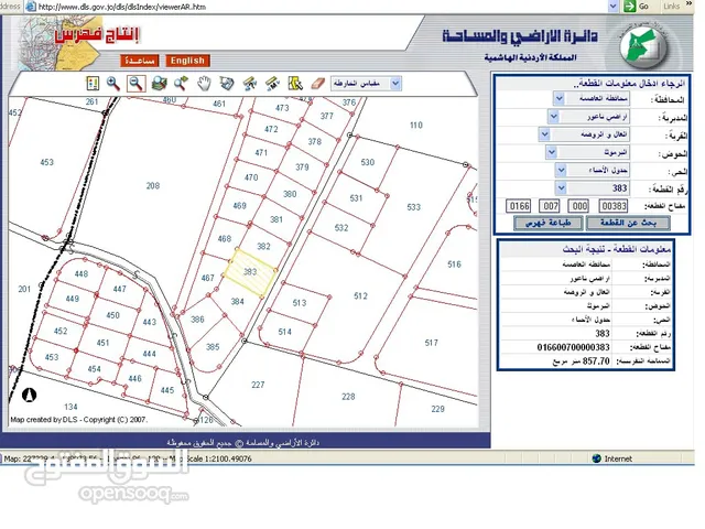 ارض في ناعور _ الروضة والعال