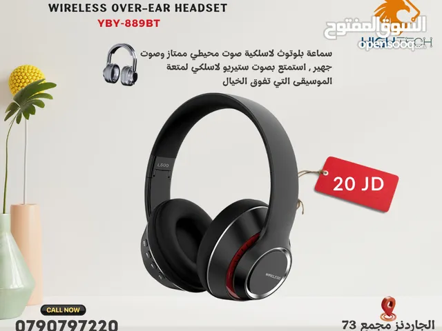 سماعة بلوتوث لاسلكية بصوت محيطي وعازل ضوضاء - YIBOYI- 889BT BLUETOOTH HEADSET