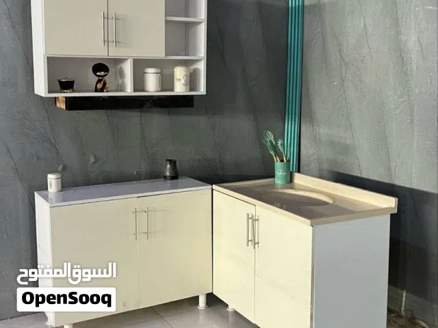 كاونتر خشب MDF قياس متر ثلاث قطع سنك مرمر