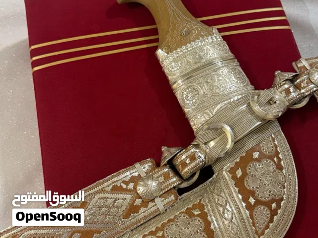 خنجر قرن صندل فضه بالكامل