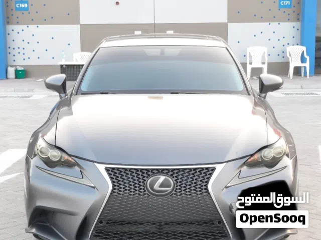لكزس IS250 امريكا 2015 Lexus IS-Series 250 رمادي من الخارج احمر من الداخل
