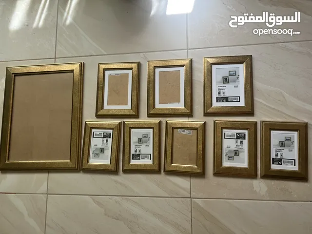 مجموعة براويز ايكيا مذهبة فريم عريض