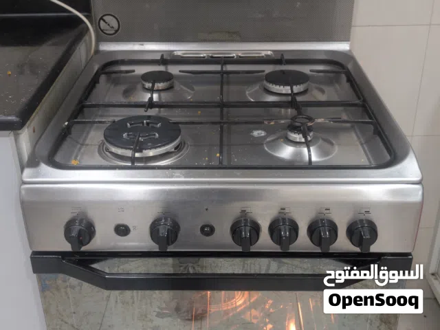 Indesit 60x60cm 4-Burner Free Standing Gas Cooker (I6TG1G.K(X)/EX)