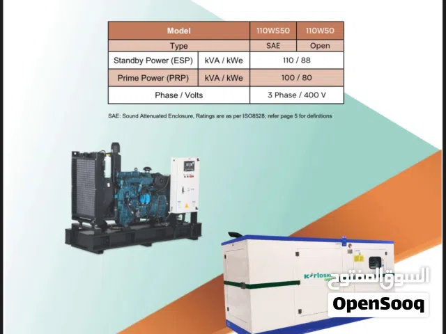Selling Only 6 Months Used Generator 100 KVA Kirloskar
