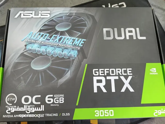 بحالة الوكالة مستعمل 10 ايام فقط RTX 3050 6GB OC كرت شاشة السعر : 160 متوفر توصيل لجميع انحاء الممل