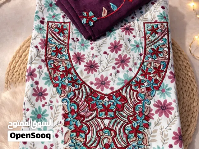 مخور اماراتي حرير اندنوسي قطعه قماش مع شال