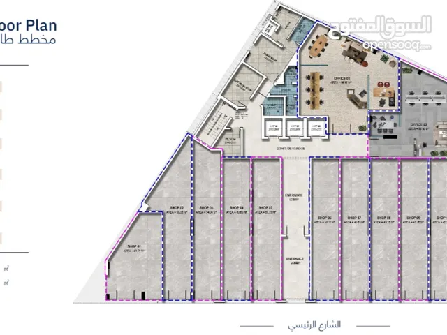 120 m2 Showrooms for Sale in Muscat Amerat
