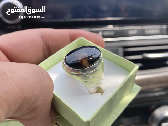 خاتم عقيق اصلي فضة عمانية