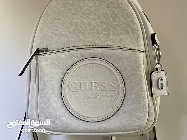 GUESS whit ,small bag with silver zippers