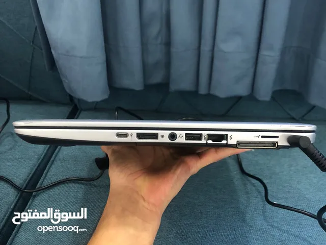 لابتوب hpايليت بوك ،، شاشه لمس معالج i 5 الجيل الثامن بصمة إصبع  ذاكرة 16 جيبي  سعة التخزين نص تيرا