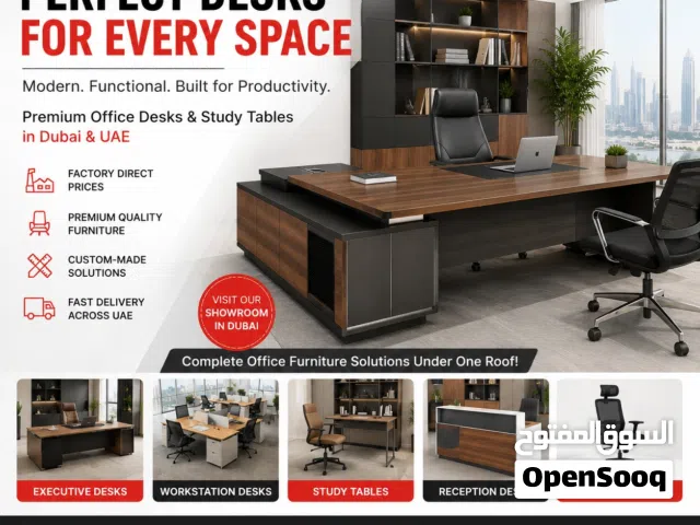 Premium Office Desks & Study Tables in Dubai – Factory Direct Prices