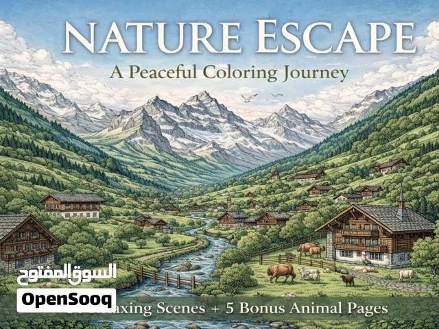 Nature Escape – Adult Coloring Book (PDF)