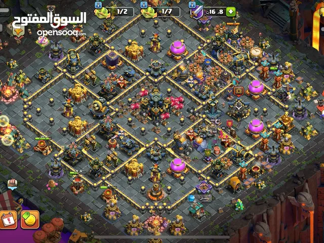 للبيع حساب كلاش تاون 17 شبه ماكس