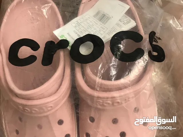 pink crocs