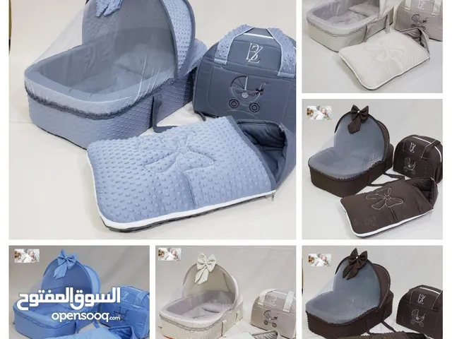 طقم سرير ابو فيونكه خامه قطن روعه 5 قطع #سرير مع ناموسيه #فراش #مخده #شنطه ملابس #حاضنه للخرجه ين
