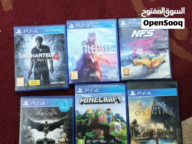 للبيع سيديهات + أدين ps4 اصلي