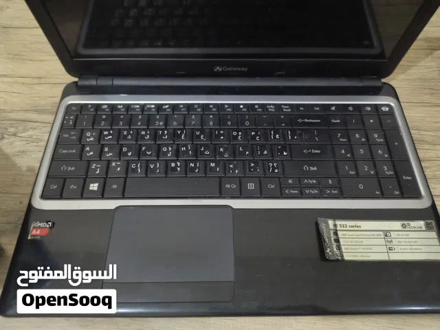 لاب توب مع برنامج ثري سوفت وطابعه فواتير
