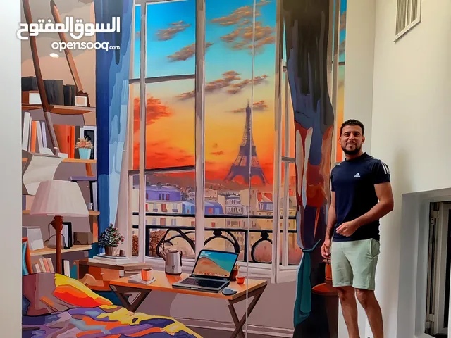 رسام جداريات لوحات وأعمال الاصباغ بجوده عاليه