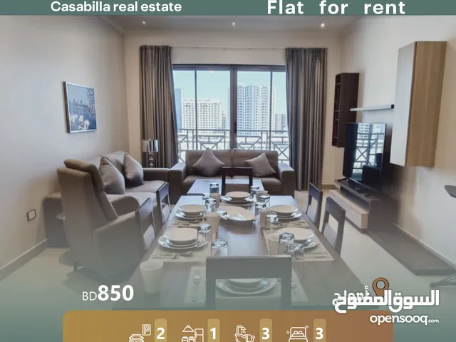 98 m2 3 Bedrooms Apartments for Rent in Muharraq Amwaj Islands