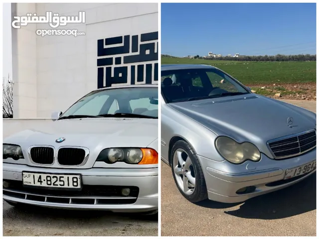 للبيع... BMW E46 كوبيه  موديل 2000.. CI فحص كامل فل ما عدا القير....... مارسيدس موديل 2004... c200..