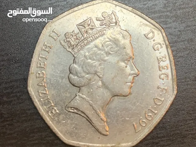 50 بنس للملكه اليزابيث ll  1997