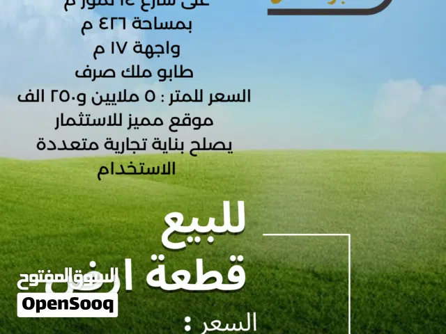 للبيع ارض تجارية مميزة في منطقة الخليلية .1