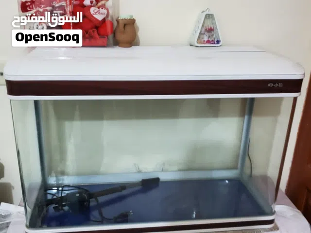 حوض اسماك خارجي غطاء المنيوم مع الفلتر و الاضائة والعاب مقاس عرض 80/عمق 35 /ارتفاع 45 السعر 80 الف