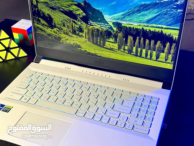 لابتوب جيمنج ( white MSI SWORD15) بحالة الوكالة للبيع