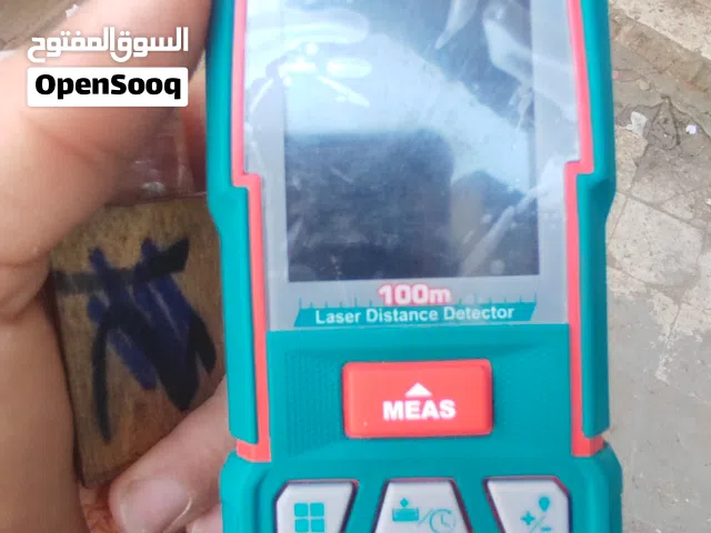 متر ليزر توتال 100متر استخدام شهر لسه لاصق الشركة عليه