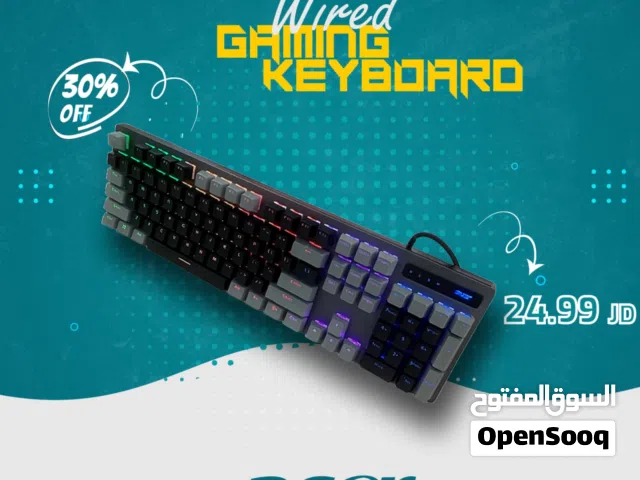 لوحة مفاتيح Acer OKW212 الميكانيكية المخصصة للألعاب